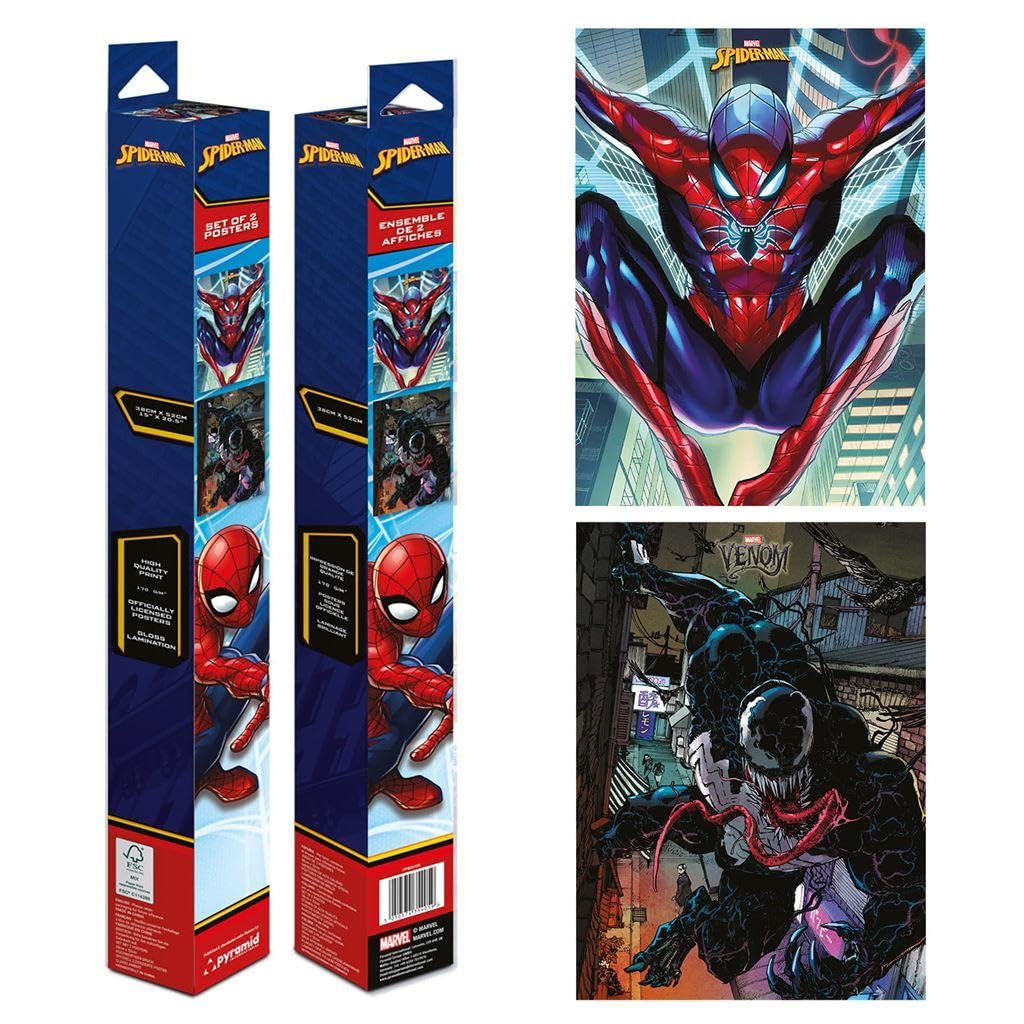 Amazon.co.jp: スパイダーマン - ポスター2枚パック, カラフル。, 38,2
