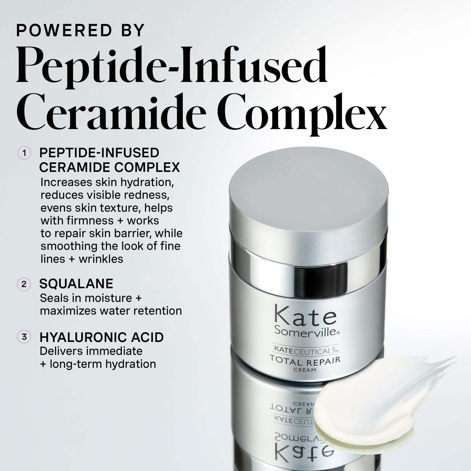 Kate Somerville KateCeuticals Total Repair Cream | Advanced Anti-Aging Moisturizer | Visibly Reduces Wrinkles & Fine Lines | 1 Fl Oz