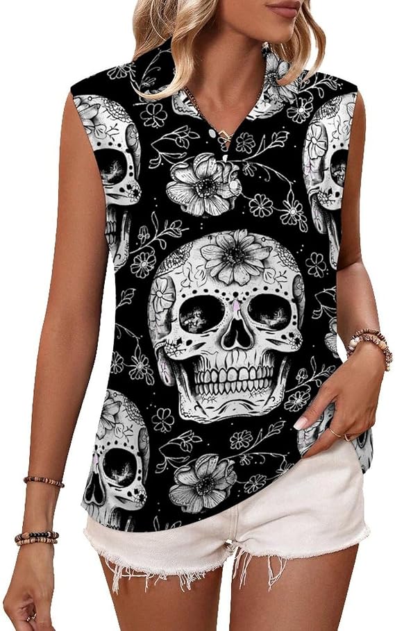 Dead Sugar Skull Women's Tank Tops Sleeveless Camisole Tops