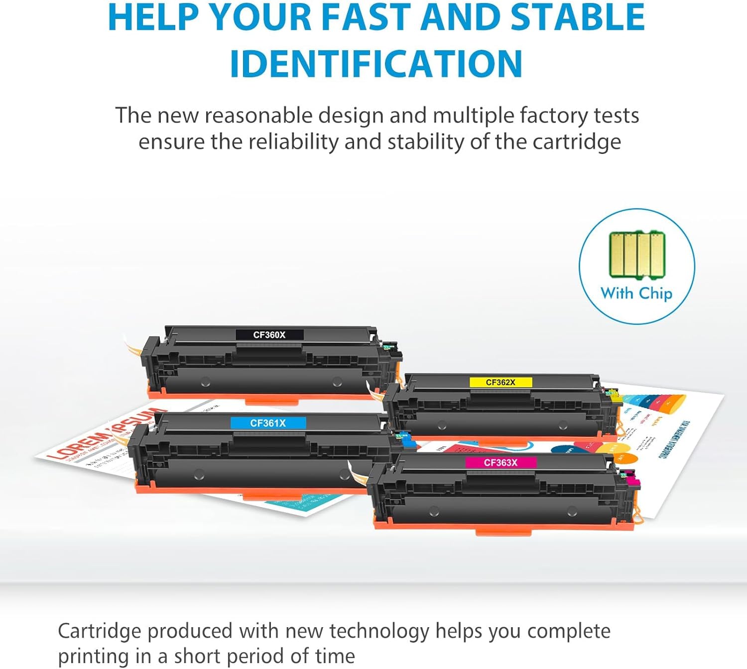 M553 508X Toner Cartridge Set 4-Pack Compatible for HP 508X CF360A CF360X CF361X CF362X CF363X for Laserjet Color M552dn M553dn M553n M553x MFP M577 Toner Printer Ink ( Black Cyan Yellow Magenta )