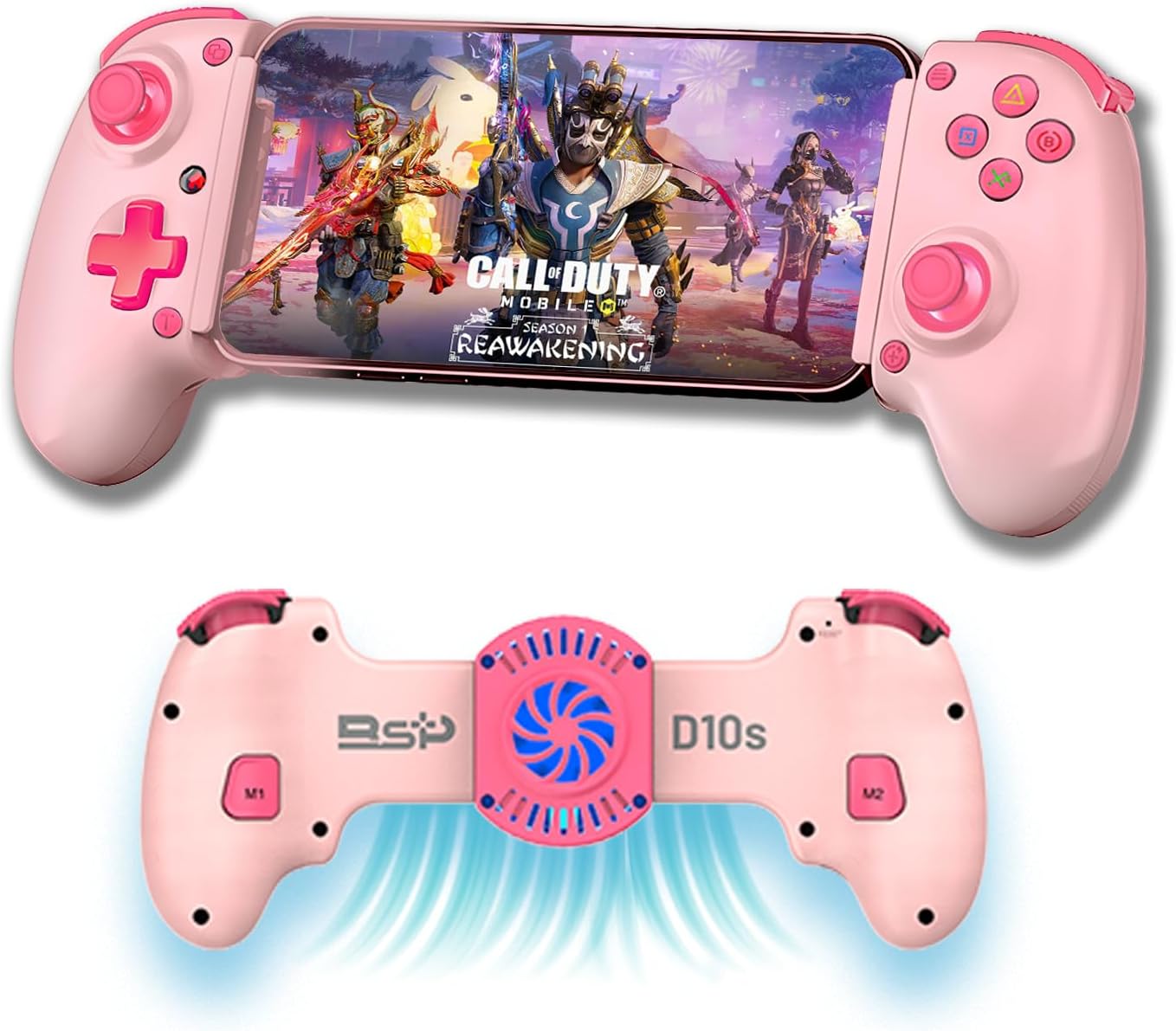 arVin Game Controller for iPhone/iOS/Android/Switch/PC with Semiconductor Cooling Fan/Turbo/Hall Joystick&amp;Trigger/Vibration, Wireless Gamepad Joystick for iPhone/Samsung/One Plus/Call of Duty/Genshin : Amazon.co.uk: Electronics &amp; Photo