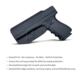 POLE.CRAFT IWB Kydex Holster Fits: Glock 19 19X 25 44 45 (Gen 1 2 3 4 5) & Glock 23 32 (Gen 3 4) CaseInside Waistband CarryG19 G19x G23 G25 G32 G44 G45 HolsterRight Hand Draw