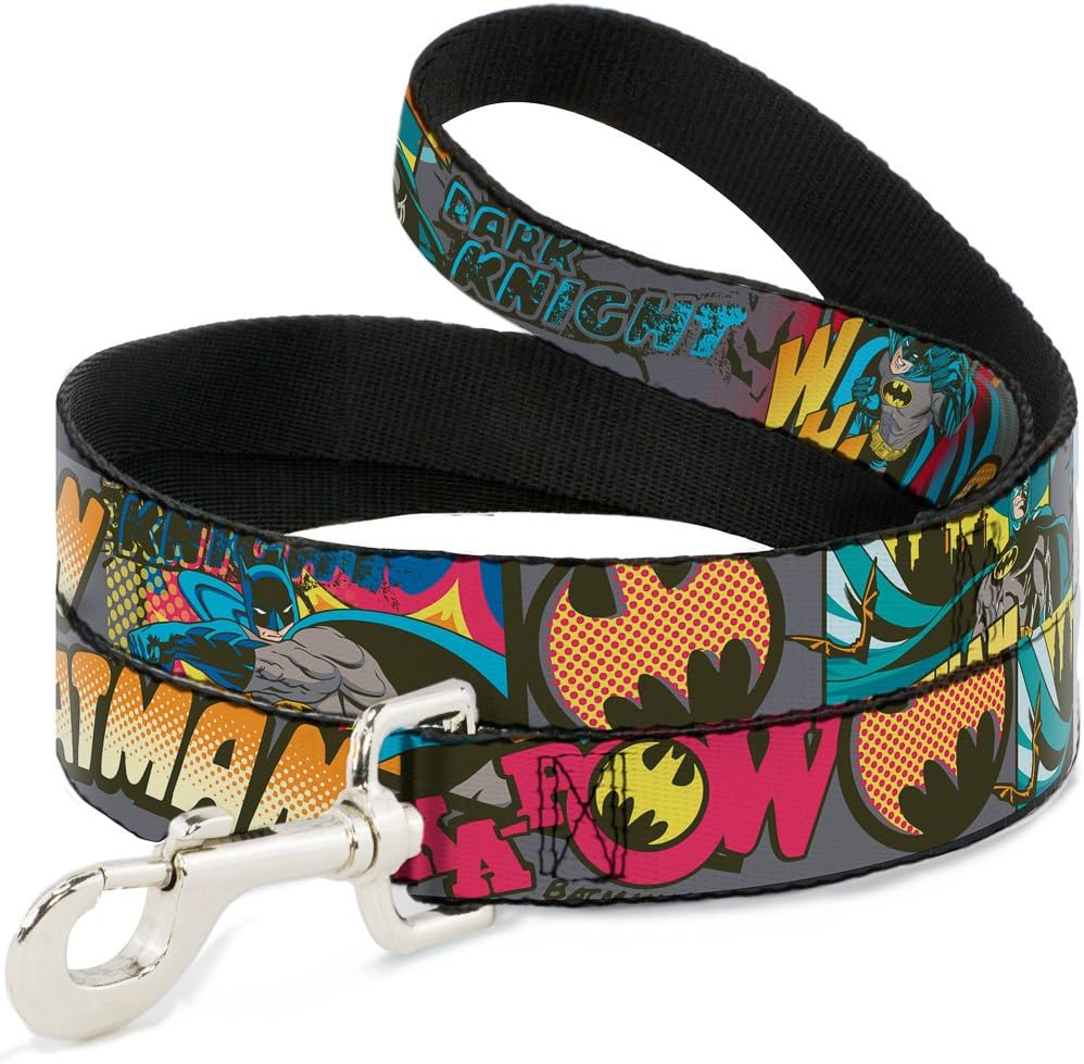 Dog Leash Batman Dark Knight 6 Feet Long 1.0 Inch Wide