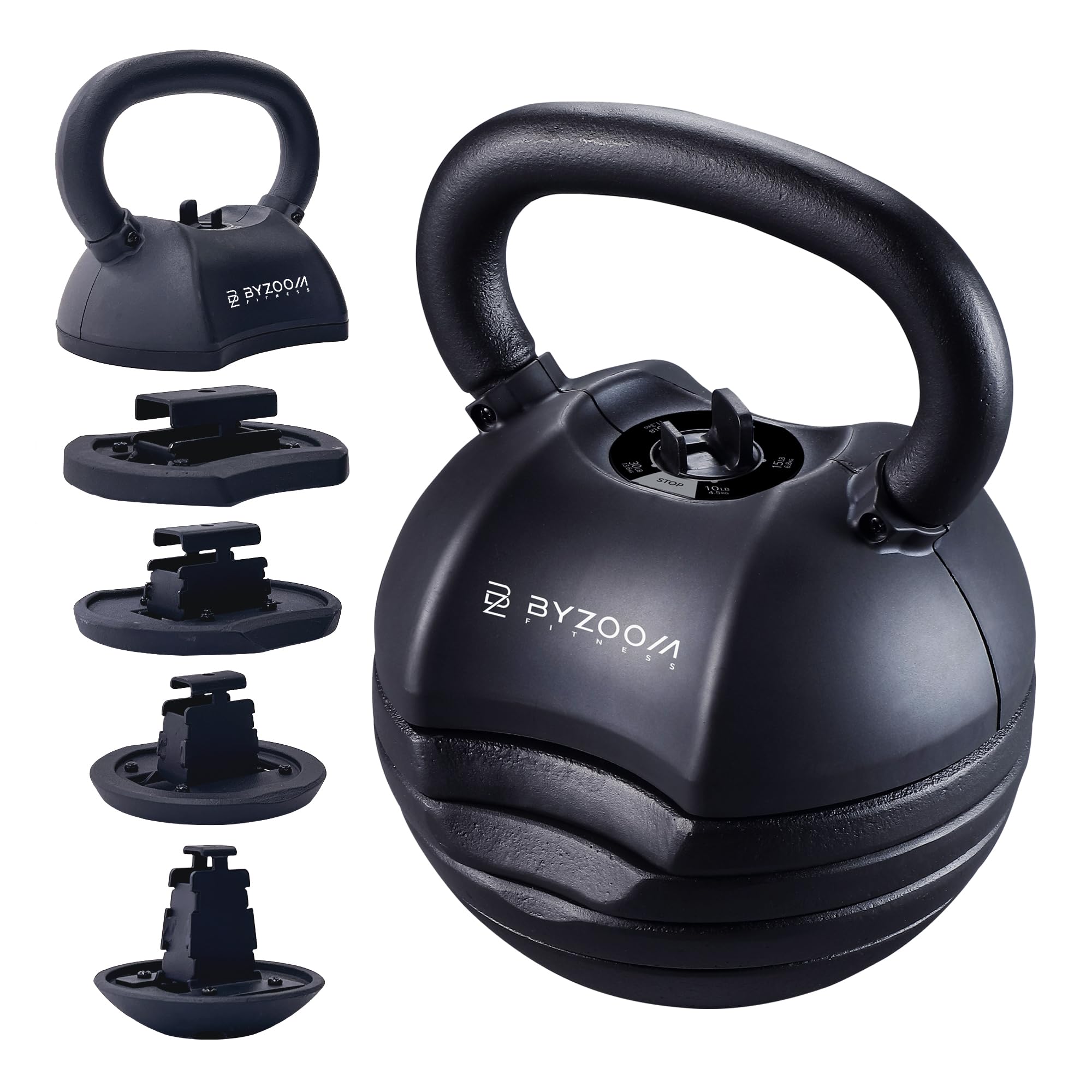 BYZOOM FITNESS Pure Series Adjustable Kettlebell