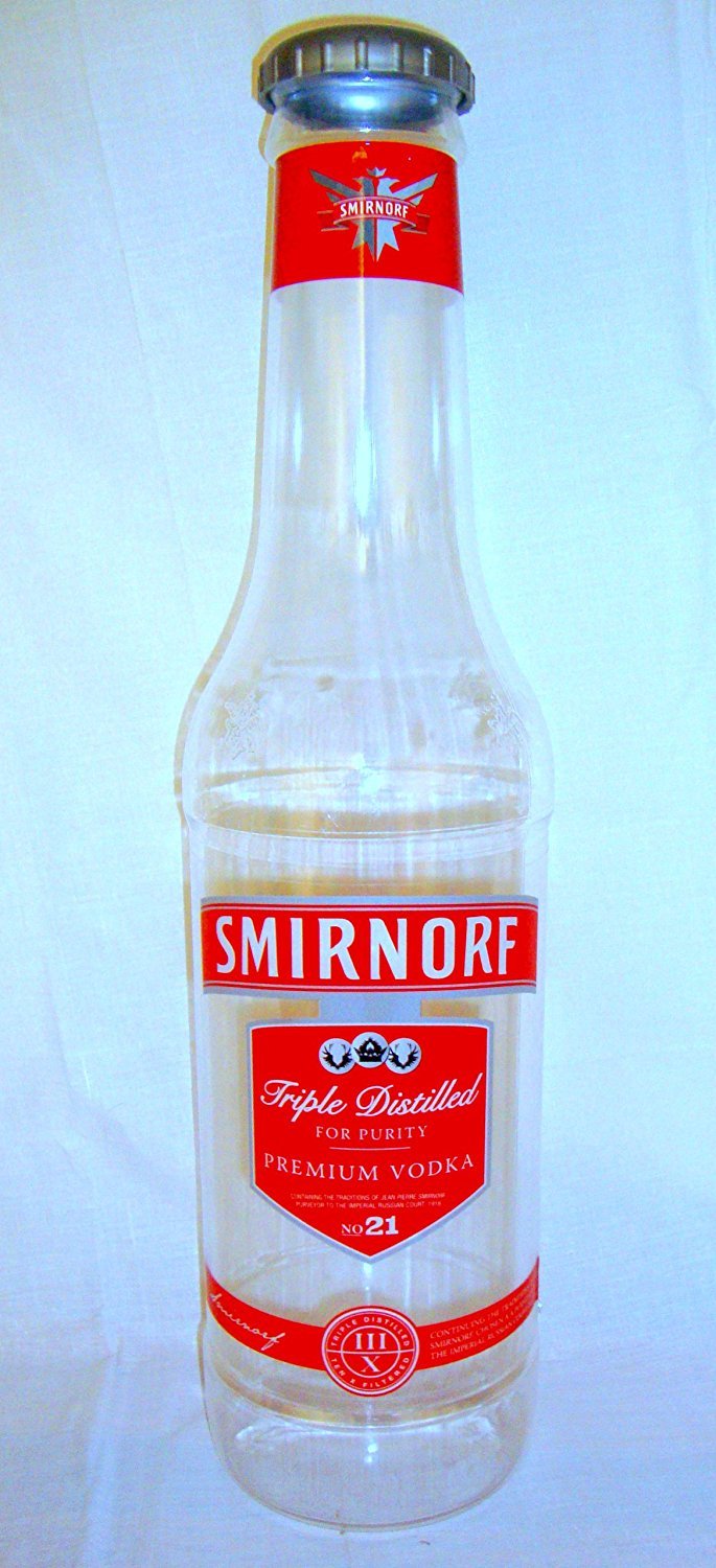 Holland Plastics Original Brand Giant Money Saving Bottle Smirnorf 2Ft