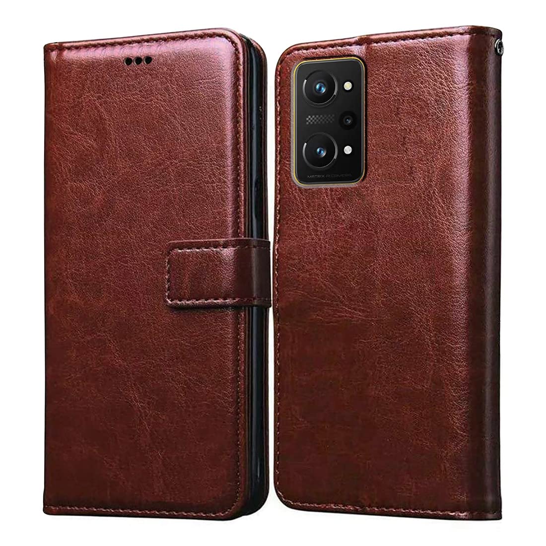 Realme GT Neo 3T 5G Flip Cover - Leather & Card Slots -5 Realme GT Neo 3T 5G Flip Cover - Leather & Card Slots -5
