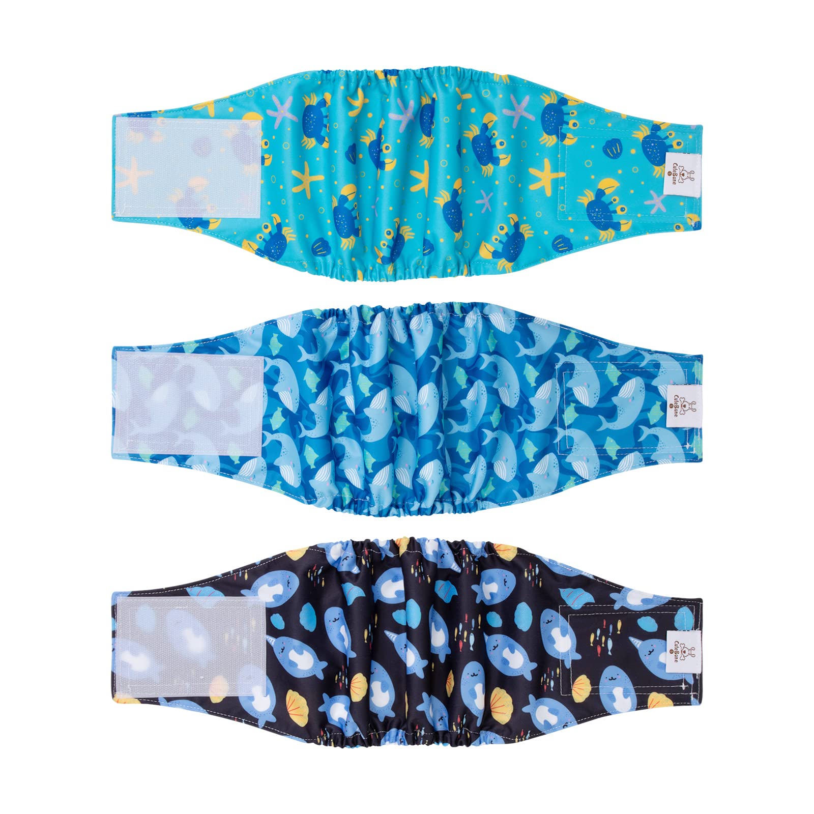 CuteBone Belly Band for Dogs Male Reusable Diapers Washable Wrap DM36XS,XS(9 inch-11 inch)