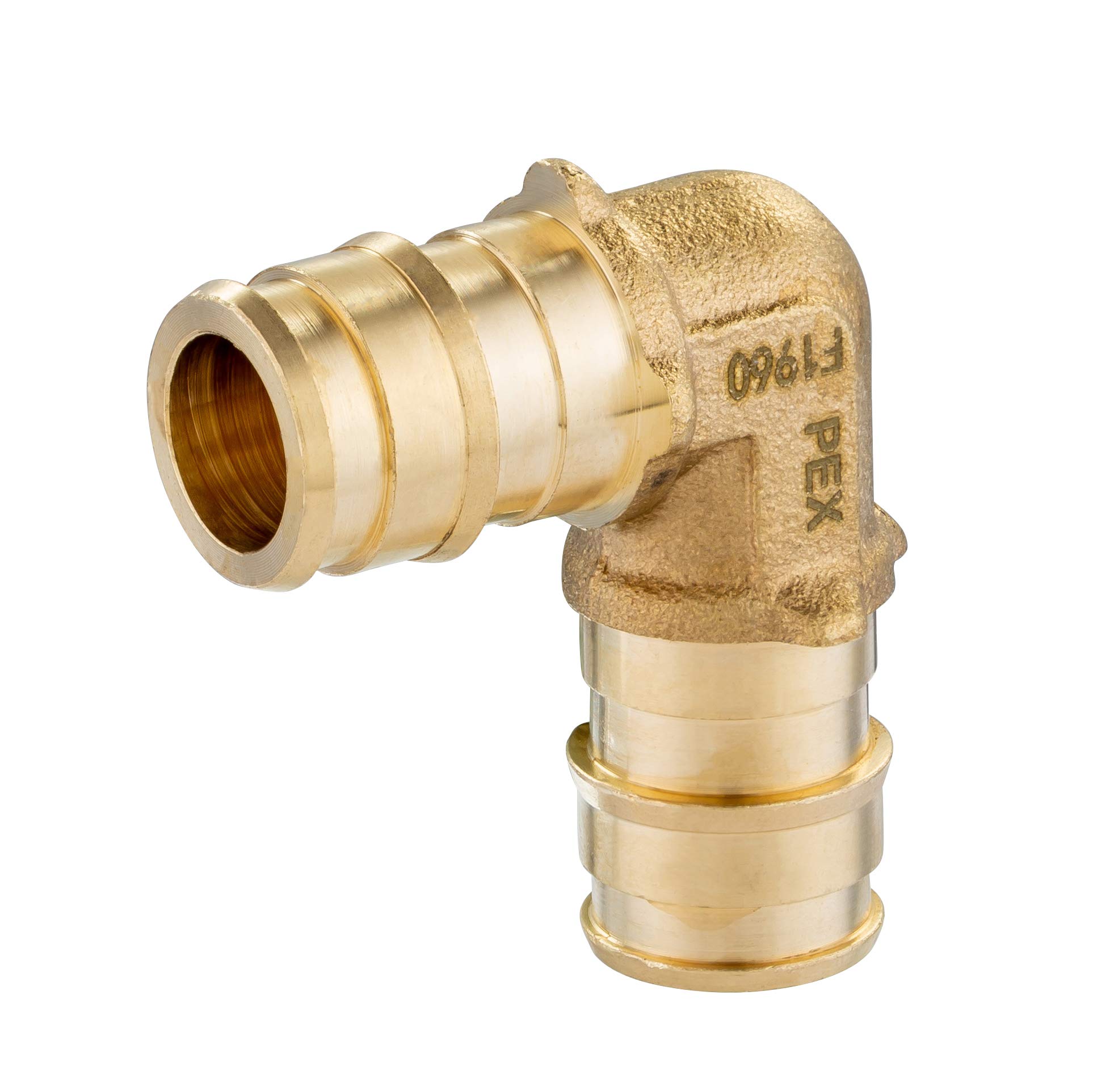 EFIELD Pex A Expansión de flujo completo de 1 x 1 pulgadas, codo F1960 sin plomo, 5 piezas