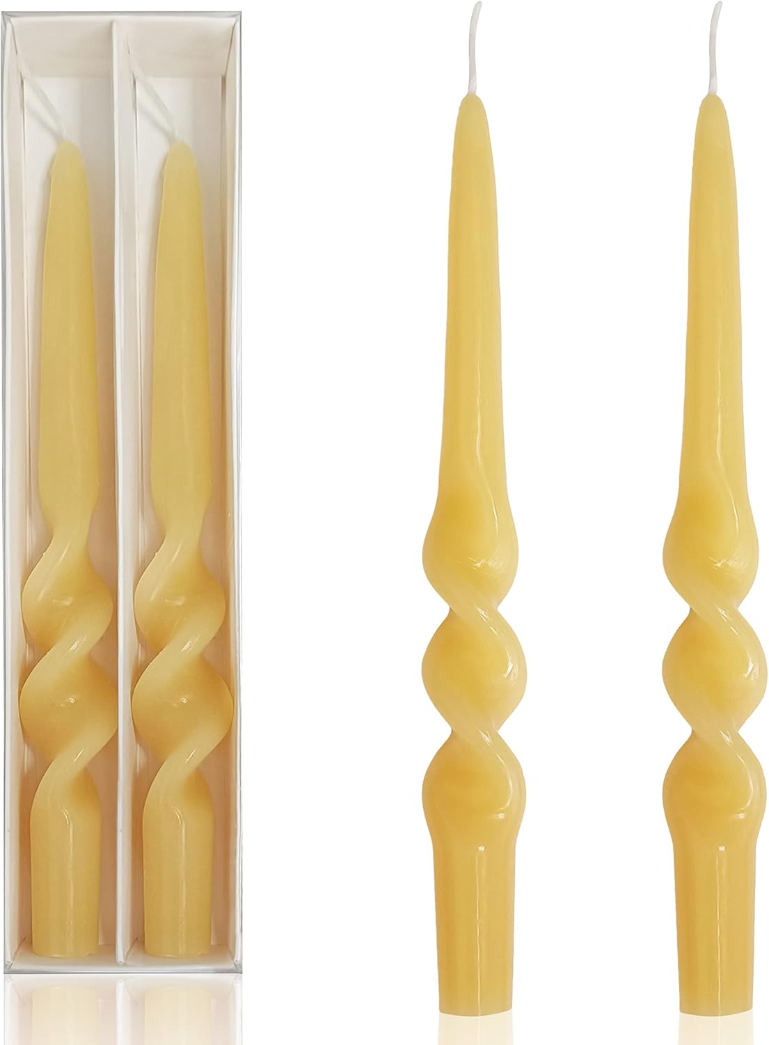 SEUCRWAX Beeswax Candles Taper Candles 9Inch Handmade