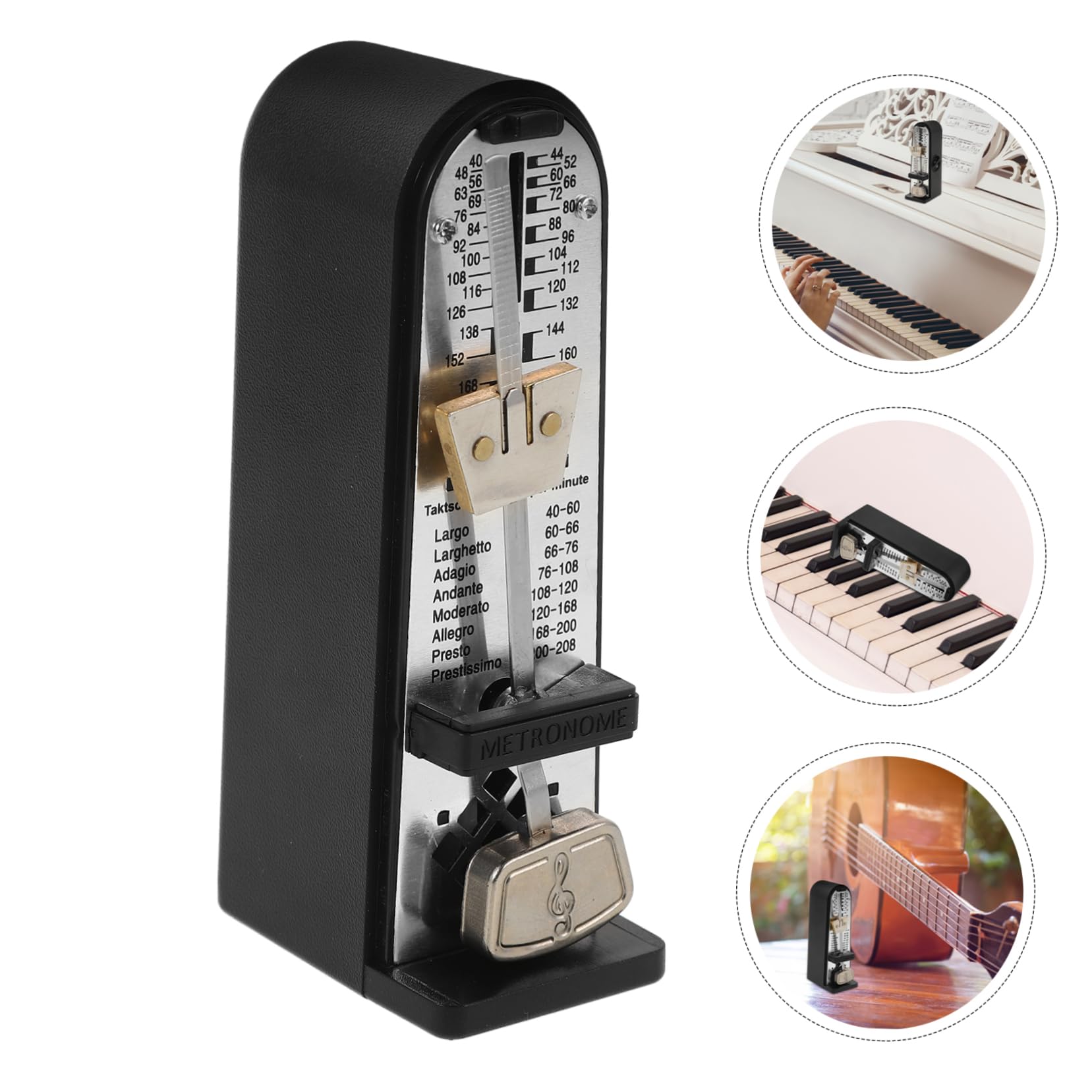 TOYANDONA 2st Metronom Gitarrentuner Abs Black