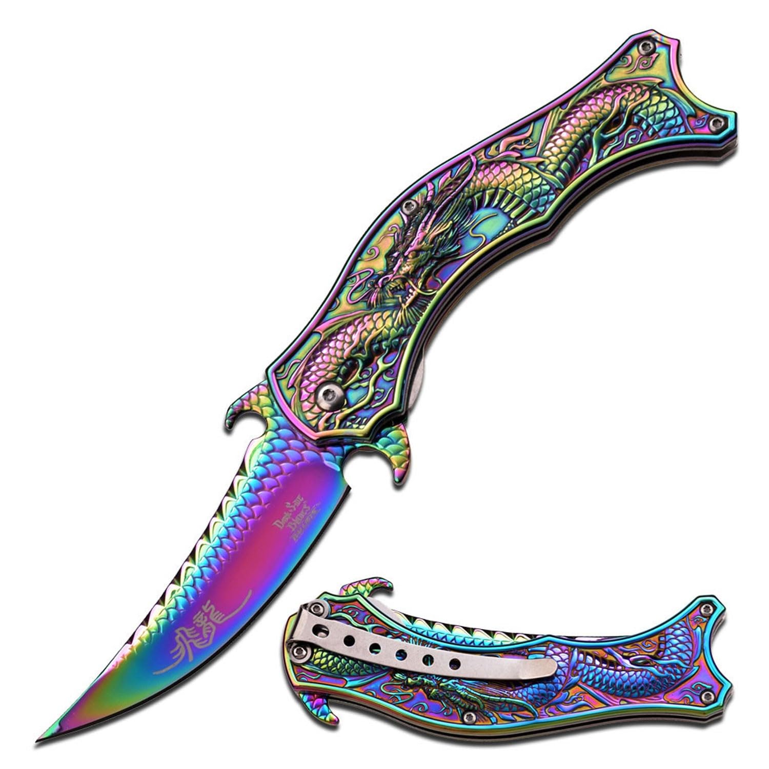 Dark Side Blades Spring Assisted Folding Pocket Knife