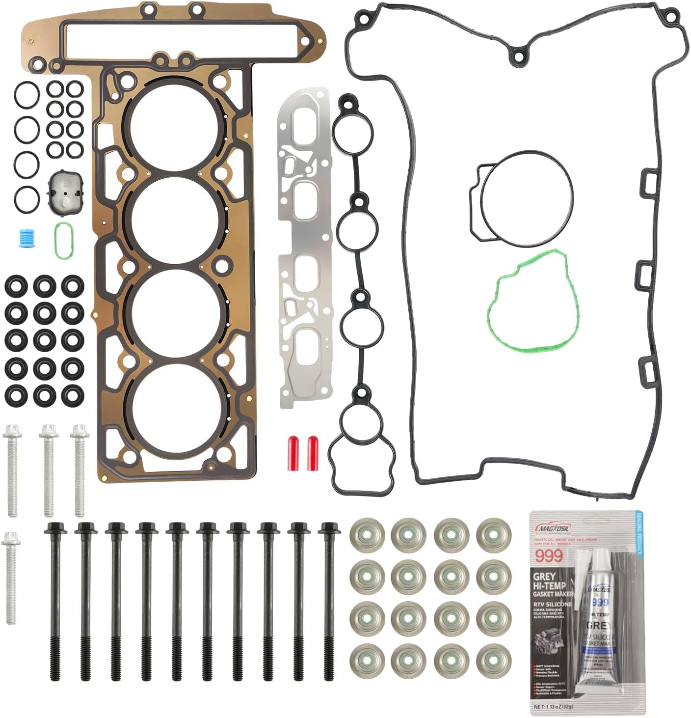Head Gasket Kit HS26466PT1 Fit for Malibu 2008-2012, Cobalt 2009-2010, HHR 2008-2011, G6 2008-2010, Vue 2008-2010, Aura 2008-2009, G5 Head Gasket Set