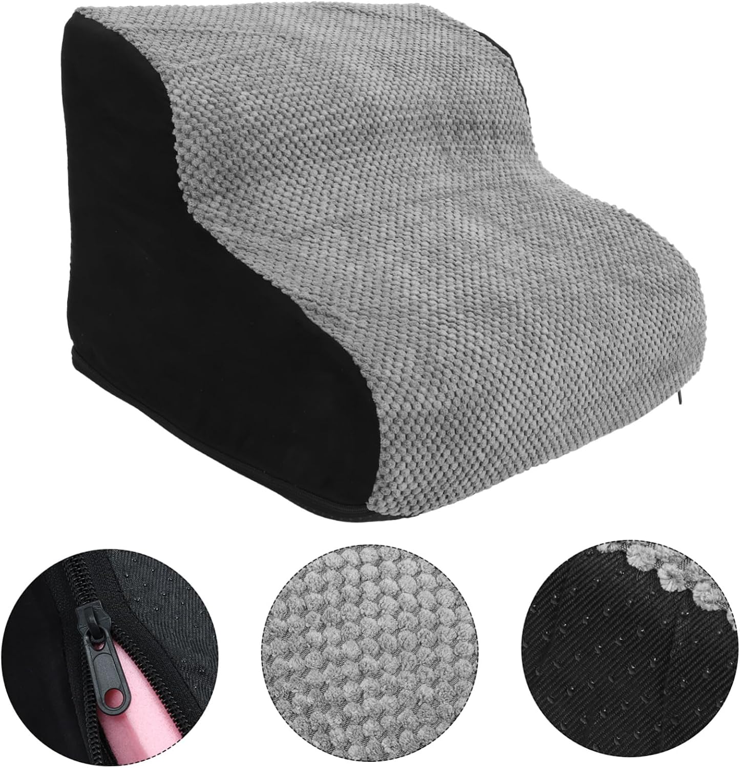 Dog Stair Ramp for Pets Soft Comfortable Steps for Easy Climbing Couches and Beds Non-Slip Design Lightweight and Portable Two-Step Pet Ladder for Dogs and Cats