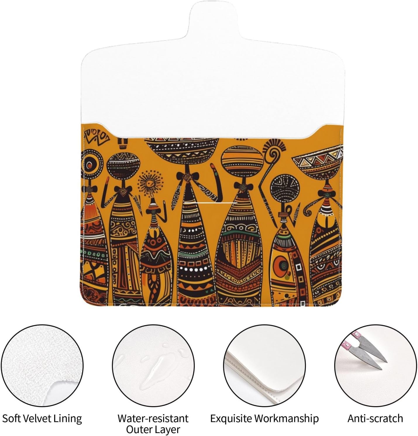 13 in Laptop Case Laptop Sleeve Shockproof Computer Sleeve Bag Creative African Culture Computer Case Carrying Cover image 5