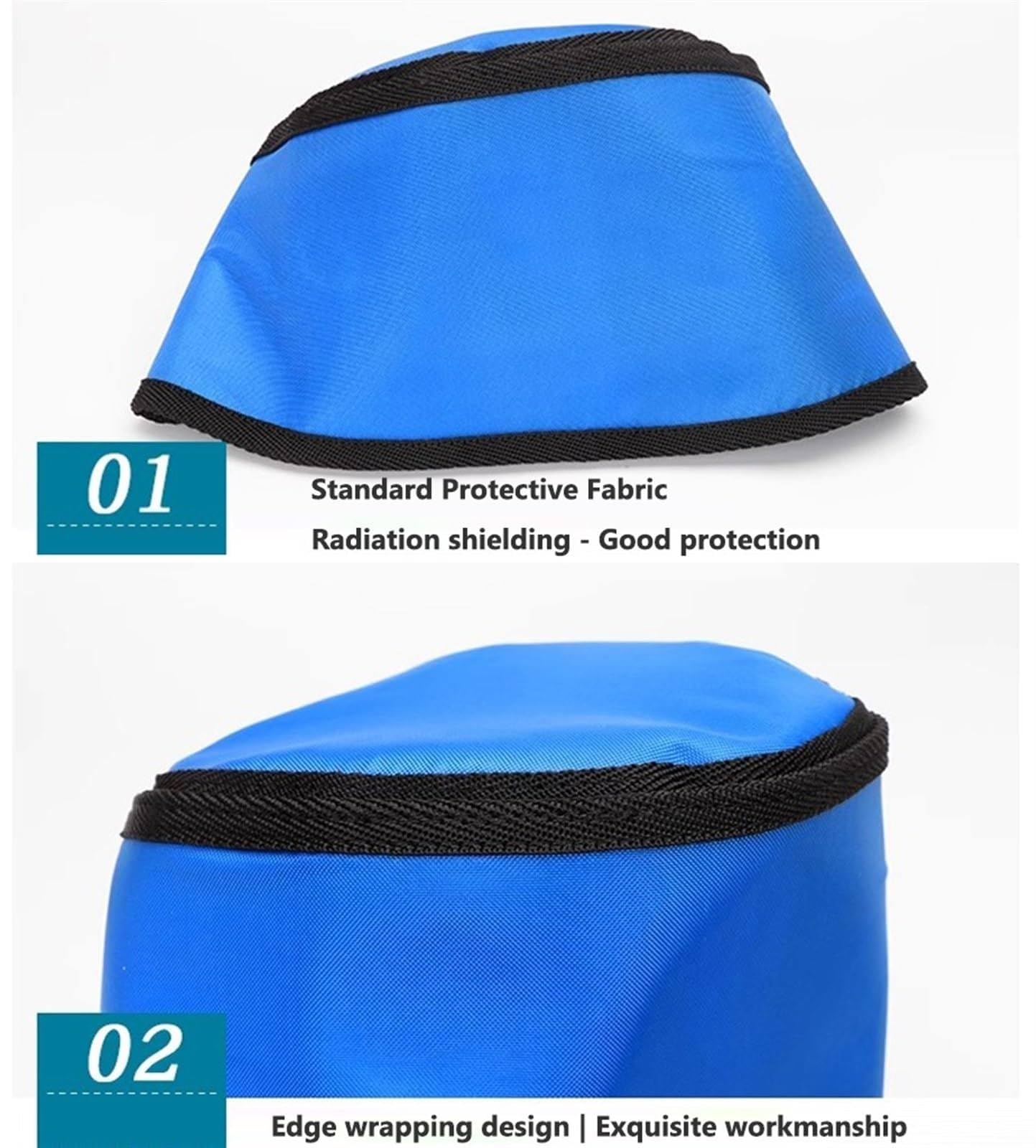 Lead Apron Lead Cap, Bleischürze Bleikappe für Röntgenschutz, 0,35 mmpb/0,5 mmPb Strahlenschutz für den Kopf Bleihut, neutraler CT-MRT-Röntgenschutzhut für Erwachsene,0.5mmpb