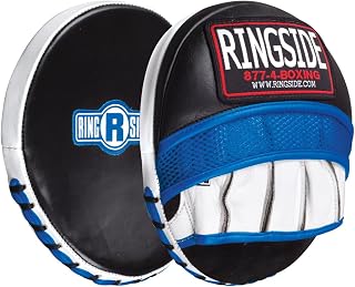 Ringside Gel Shock Micro Boxing Mitts - Compact 8" Precision Training Pads with Superior Gel Impact Absorption & Durable Leather