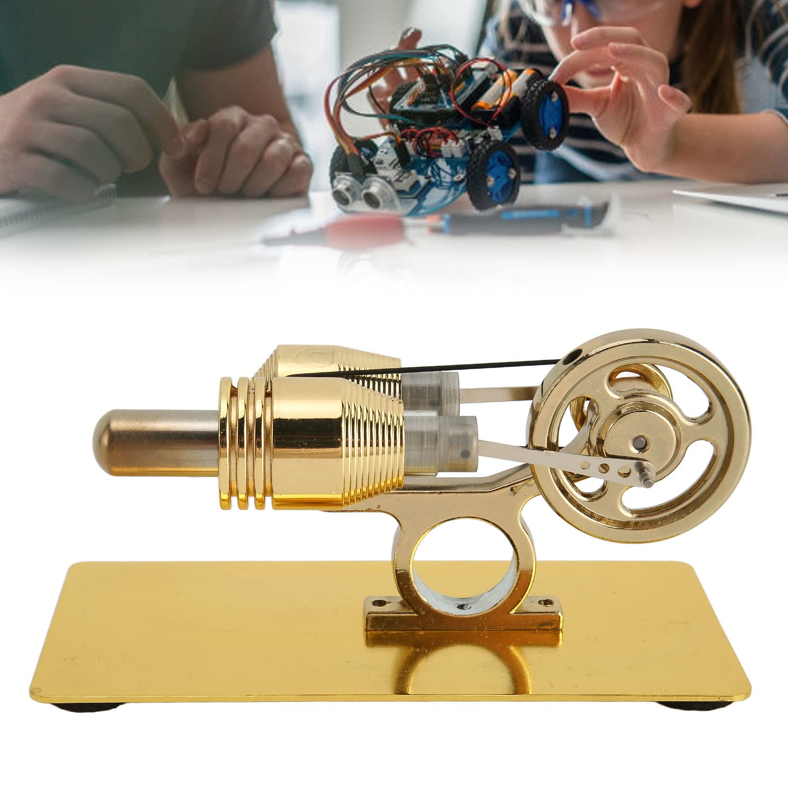 Stirling motor maqueta juguete educativo silencioso con