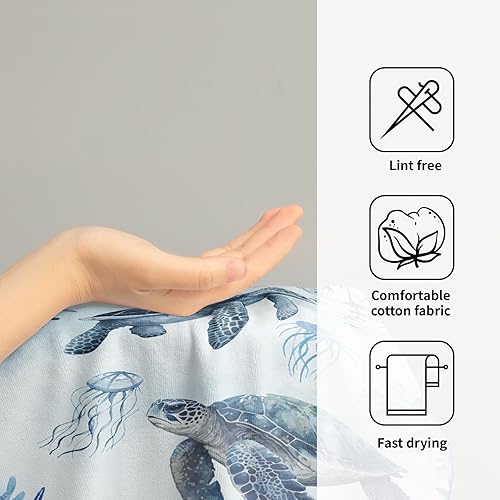 Vista 267 de Giwawa Juego de 2 toallas de mano de pino con ciervos del bosque, toallas de baño, suaves y absorbentes, para bar, bar, cocina, hotel, spa, Ciervo