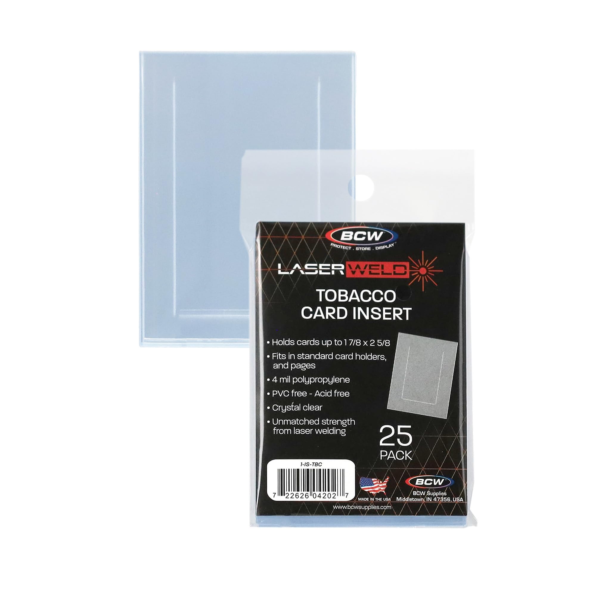 Amazon.com: BCW LaserWeld Tobacco Card Insert Sleeves – Archival