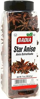 Badia Star Anise, 7 oz – Whole Dried Star Anise Pods for Baking, Teas & Authentic Dishes, Aromatic Spice