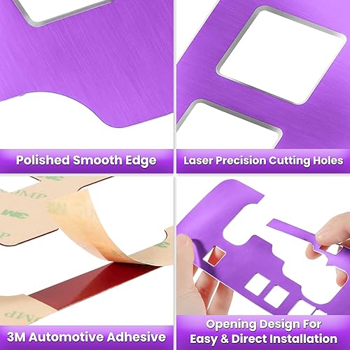 Vista 20 de Cubierta interior, engranaje marco de terminación de aluminio, accesorios para Jeep Wrangler 2011 2012 2013 2014 2015 2016 2017 E-cowlboy, Rojo