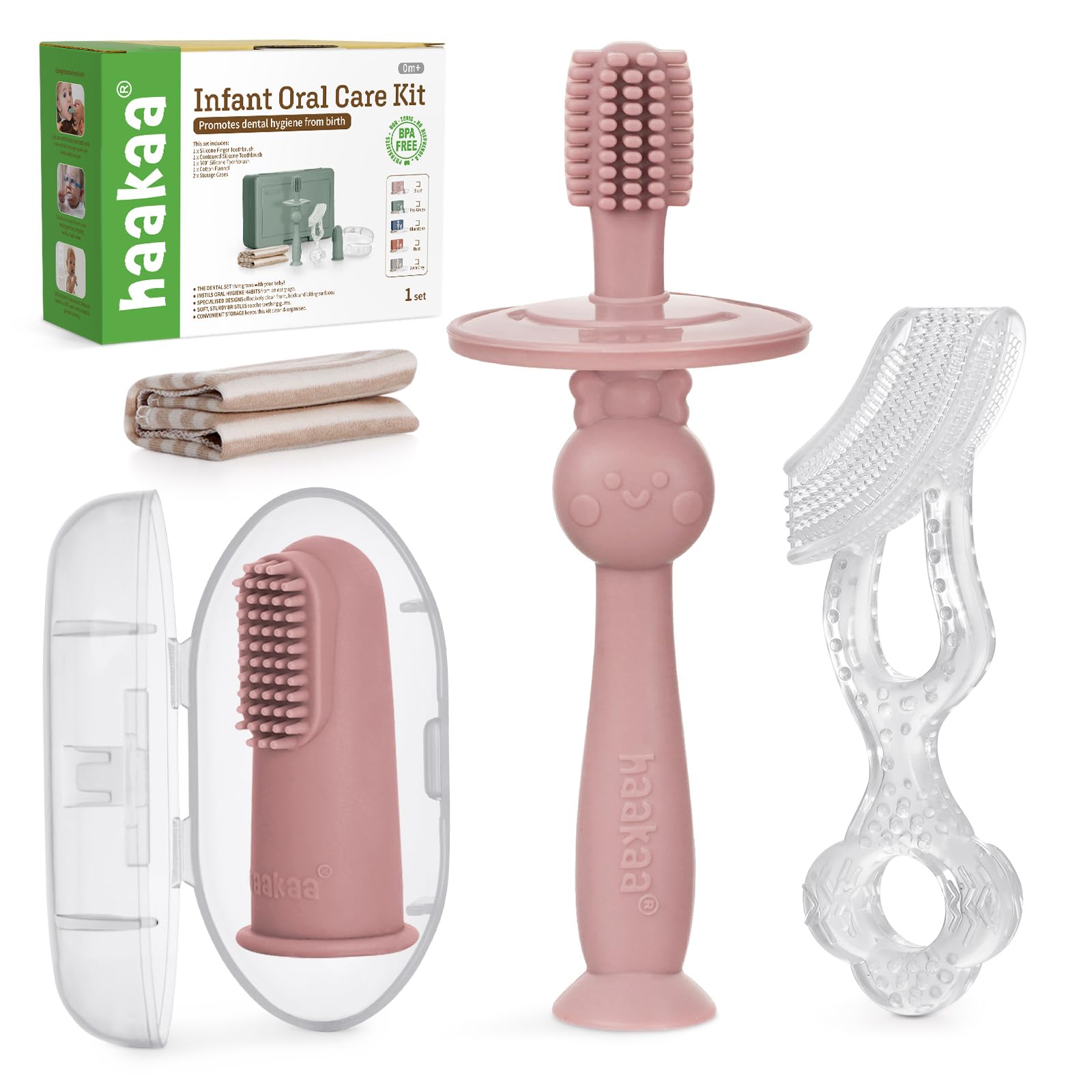 Haakaa Training Toothbrush Set Oral Care Kit