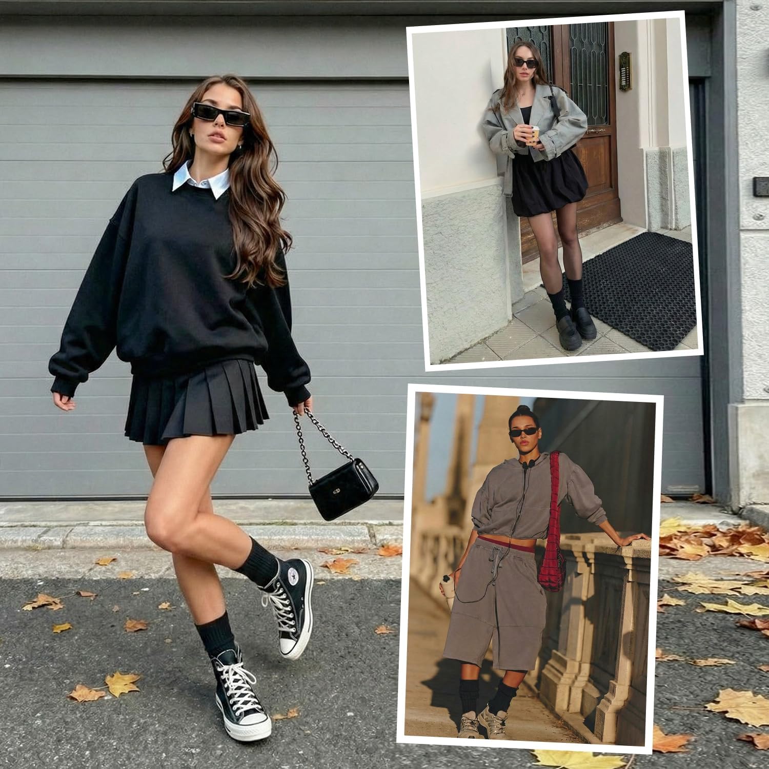 HONGTEYA Crew Socks for Women Cozy Cotton Slouchy Athletic Socks Slouch Boot Calf Workout Socks Size 5-11 - Image 5