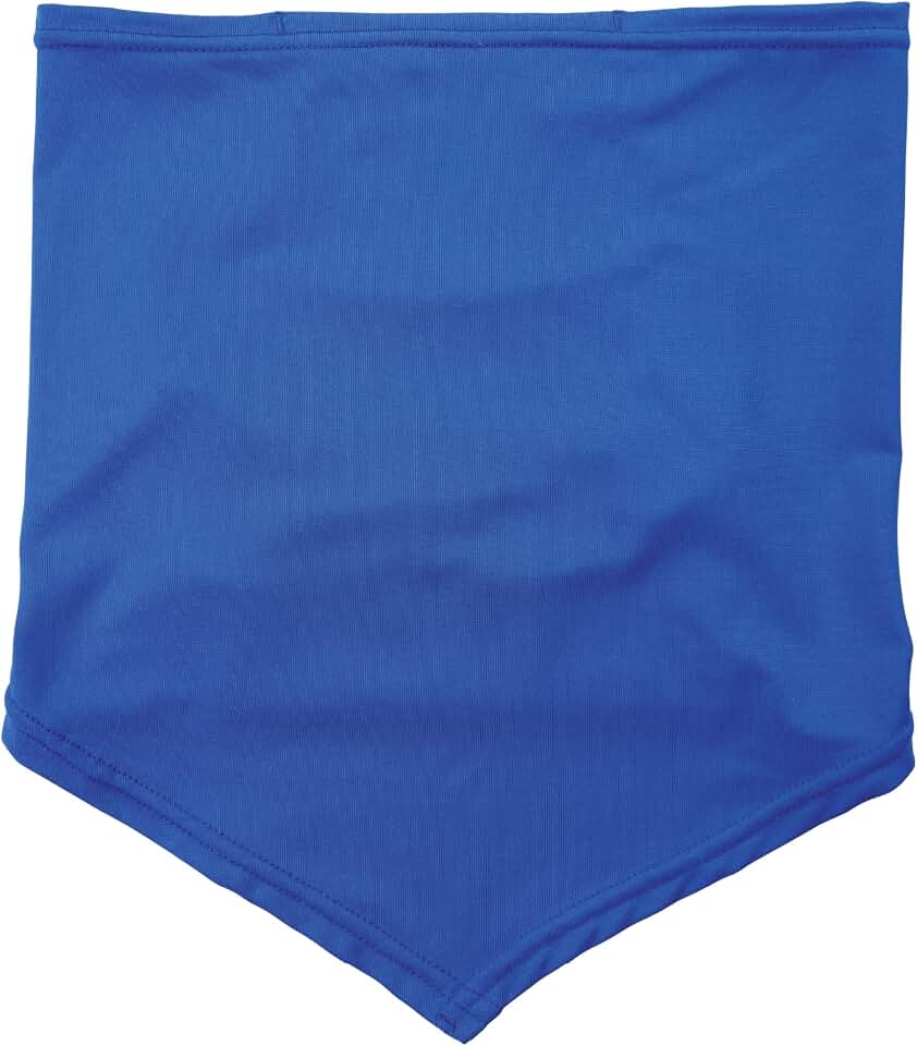Ergodyne Chill Its 6483 Cooling Neck Gaiter Bandana with Pocket for Ice or 6283 Phase Change Cool Pack, UPF 50+ Sun Protection,Blu