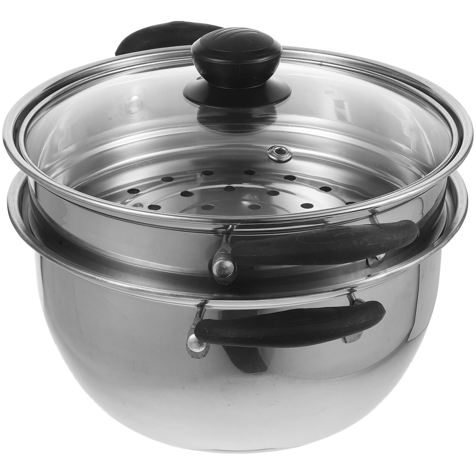 Pentola per Zuppa in Acciaio Inox 304 Antiruggine Pentola per Latte e Cottura a Vapore Compatibile Piani a Induzione Multifunzione per Uso Domestico Stili multipli