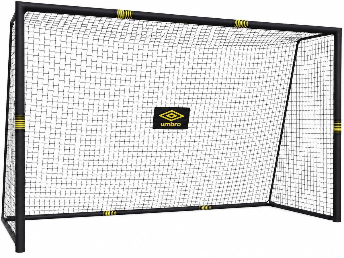 Umbro Bramka Do Piłki Nożnej 300 X 200 X 120 Cm – Bramka Do Piłki Nożnej Do Ogrodu, Dla Dzieci I Dorosłych – Akcesoria Treningowe Do Użytku Wewnątrz I Na Zewnątrz – Metalowa, Czarny/Żółty