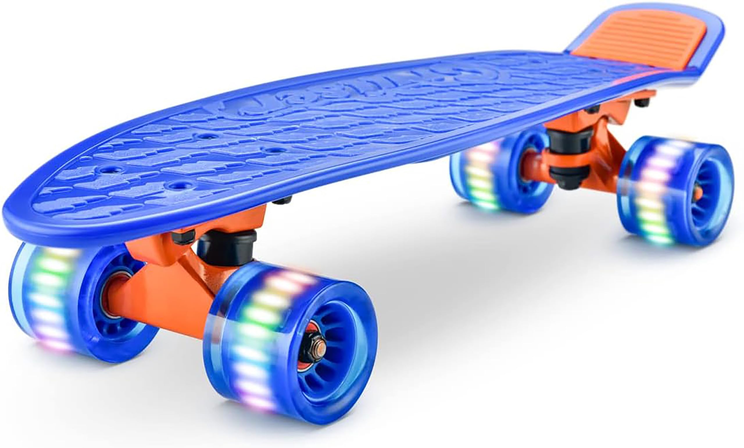 Hurtle Skateboard, Monopatin, Mini Crucero, Tabla, Plataforma de 6”, Ruedas PU con luz LED, Niños, Niñas, Adolescentes