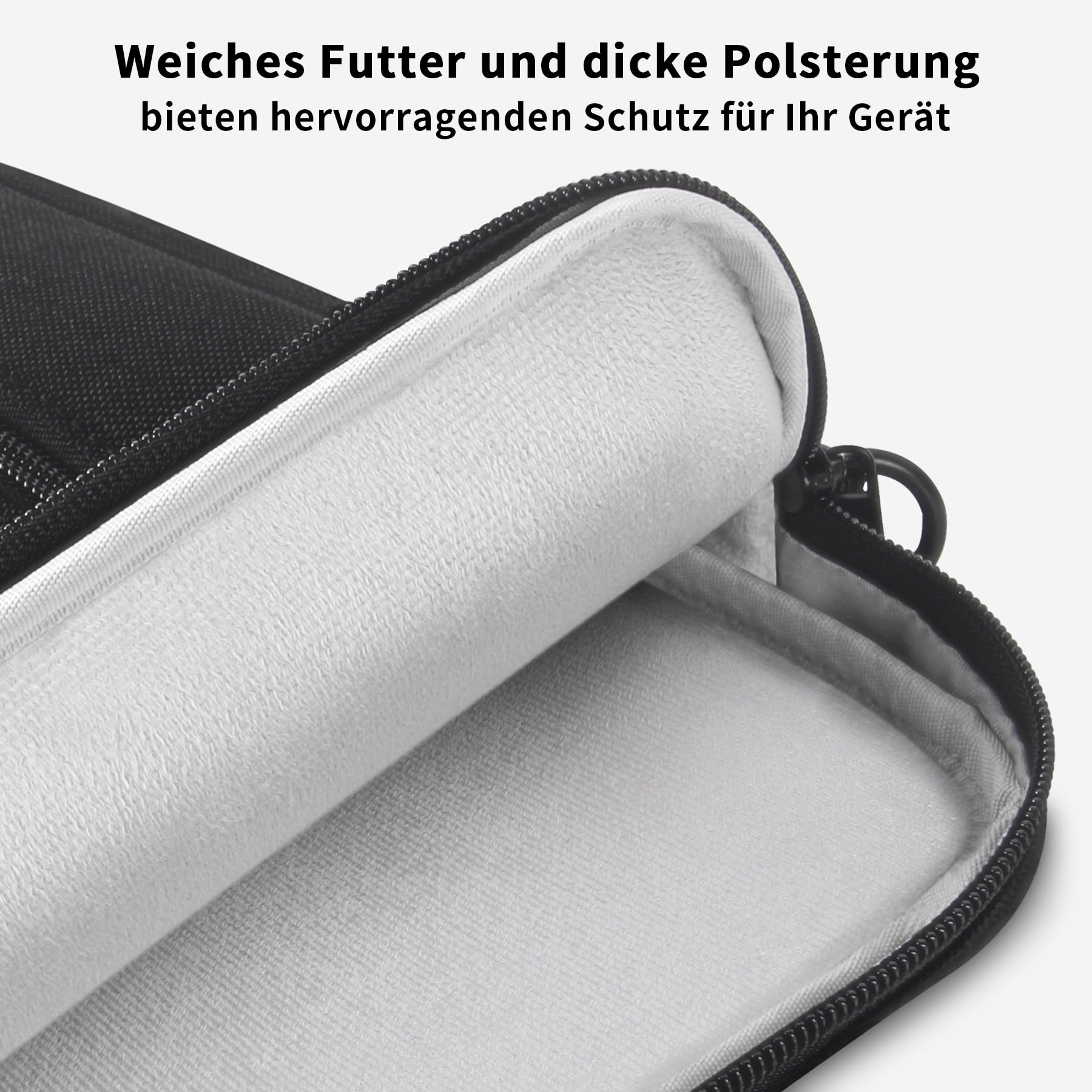 Sacoche Ordinateur 17-17.3 Pouces Anti-Choc Anti-Rayures Sac à Bandoulière Pochette PC Portable Sac Ordinateur pour Dell XPS 17 / Inspiron 17 5000 7000, LG gram 17, Razer Blade 17, Noir