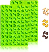 Vista 15 de 2 piezas de moldes de silicona mini, molde de hueso de perro de 106 cavidades + molde de huella de 69 cavidades para hornear galletas, cookies