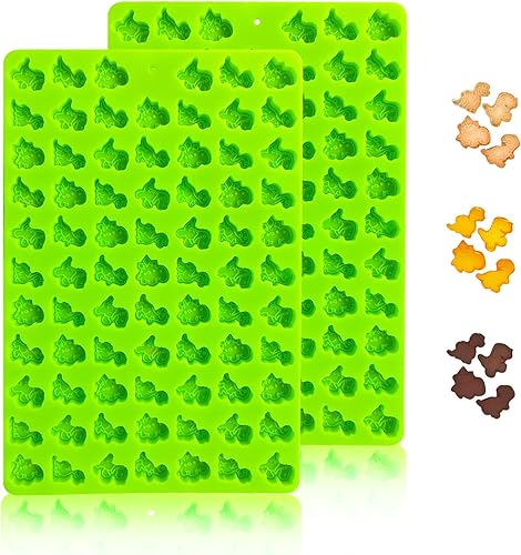 Vista 48 de 2 moldes de silicona, moldes de golosinas para perros, para hornear, moldes antiadherentes para huesos de perro para chocolate, dulces, pudín