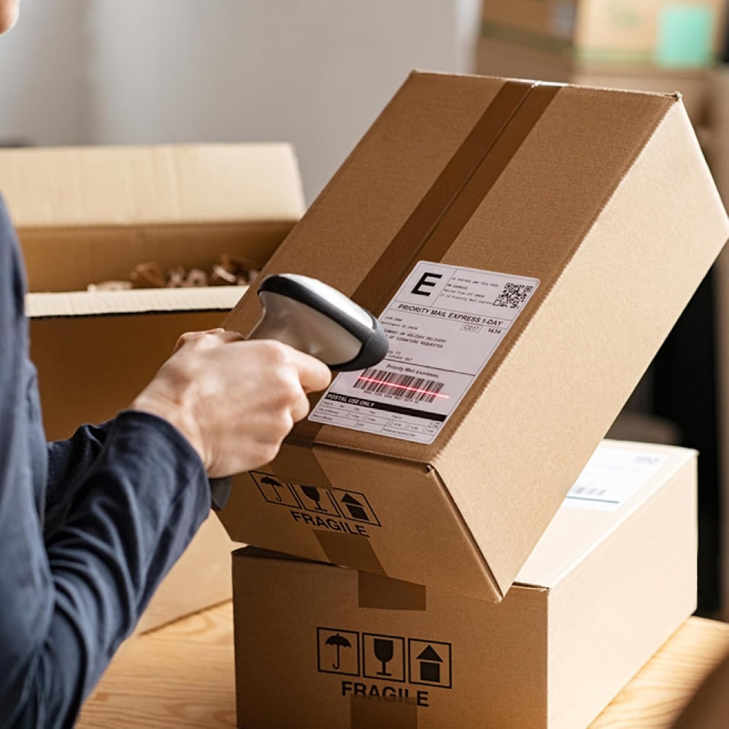 MaxGear 4" x 6" Direct Thermal Labels, 4000 Pcs/16 Rolls, Perforated White Mailing Shipping Package Labels, Commercial Grade, Permanent Adhesive, Compatible with Most Thermal Printers - Image 8