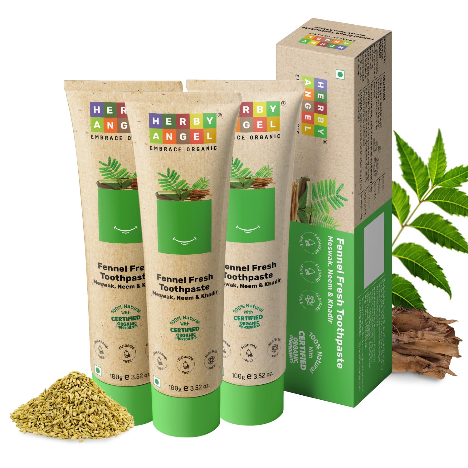 Fennel Fresh Toothpaste for Kids and Baby - 100gm (Pack of 3)-image-49