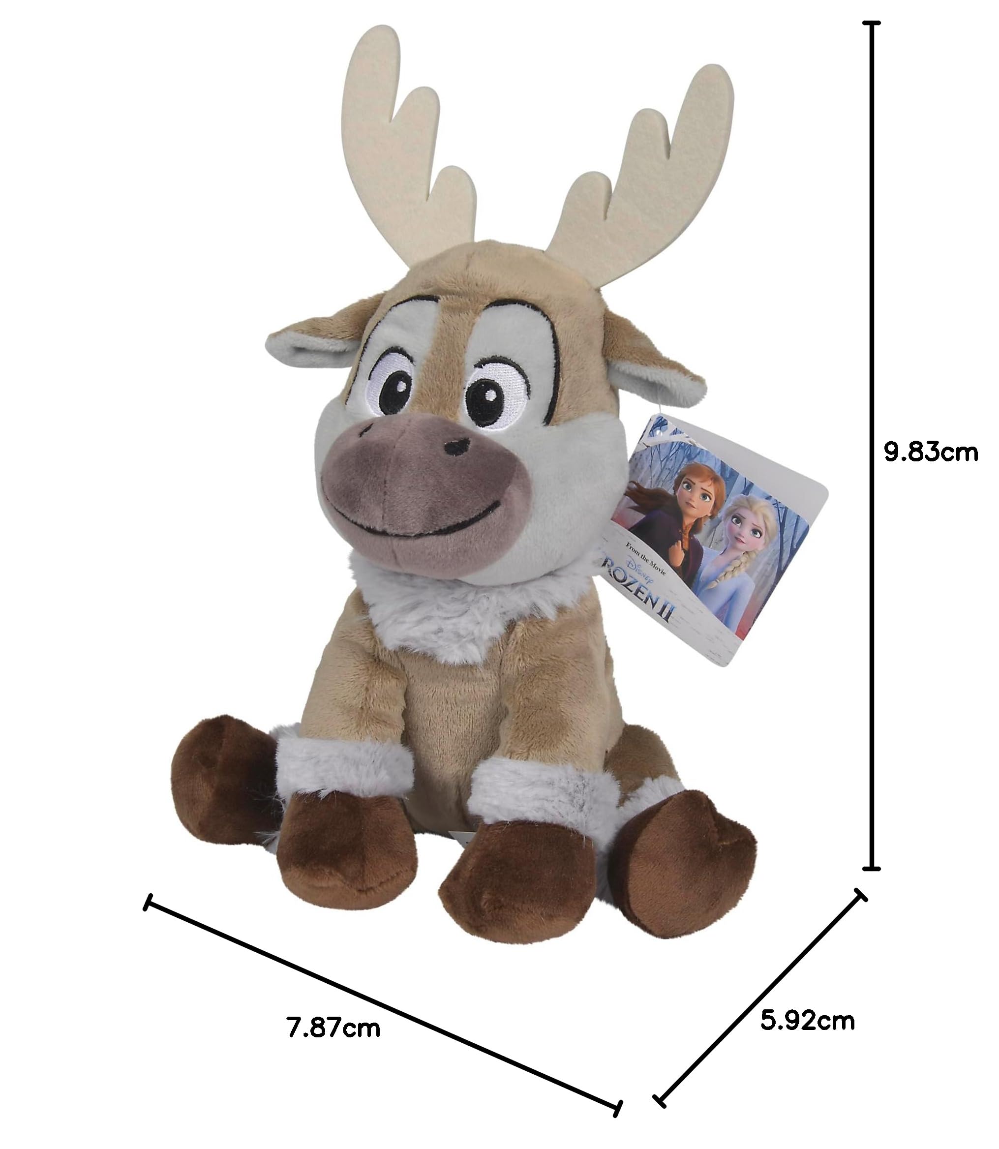 Simba 6315877642 - Peluche Disney Frozen II Sven, 25 cm, adatto a partire dai primi mesi di vita