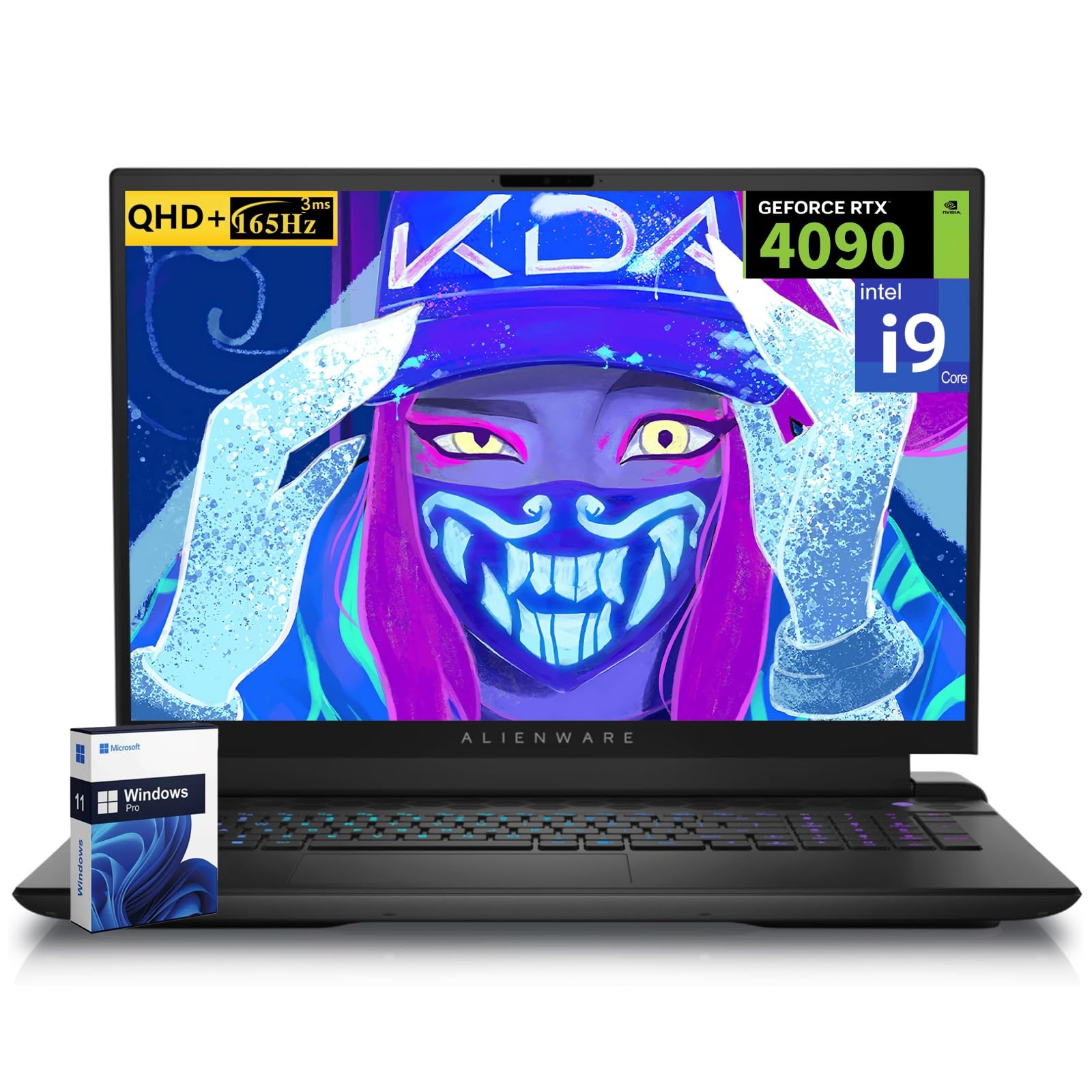Dell Alienware m18 R2 Gaming Laptop, RTX 4090 16GB GDDR6, Intel i9 14900HX(Up to 5.8GHz), 18" 2K QHD+ (2560x1600) 165Hz 3ms, 64 GB DDR5, 2 TB SSD, WiFi 7, Bluetooth 5.4, Windows 11 Pro