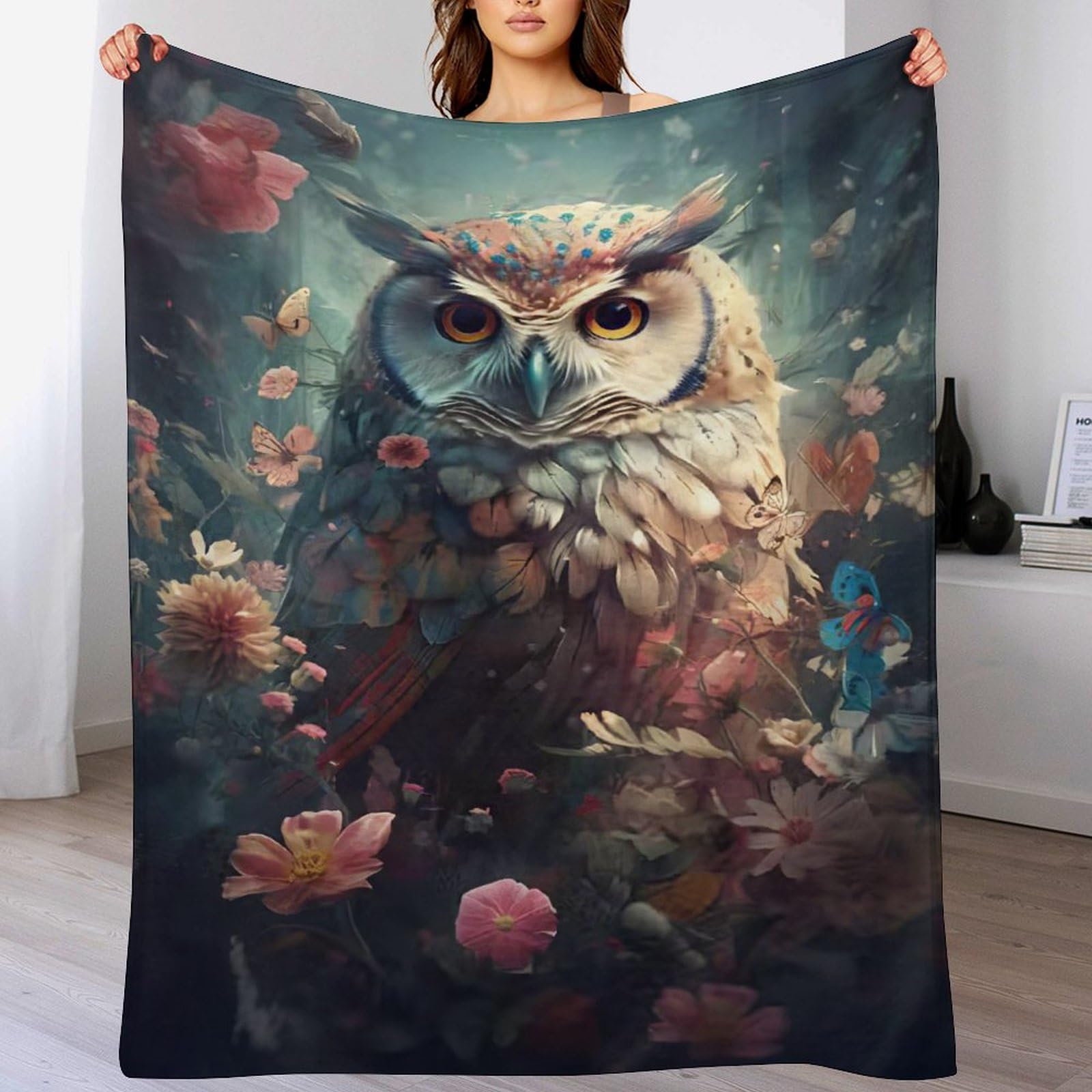 Couverture quatre saison pour moments cocooning, jeté de canapé en flannel douce 130×180cm