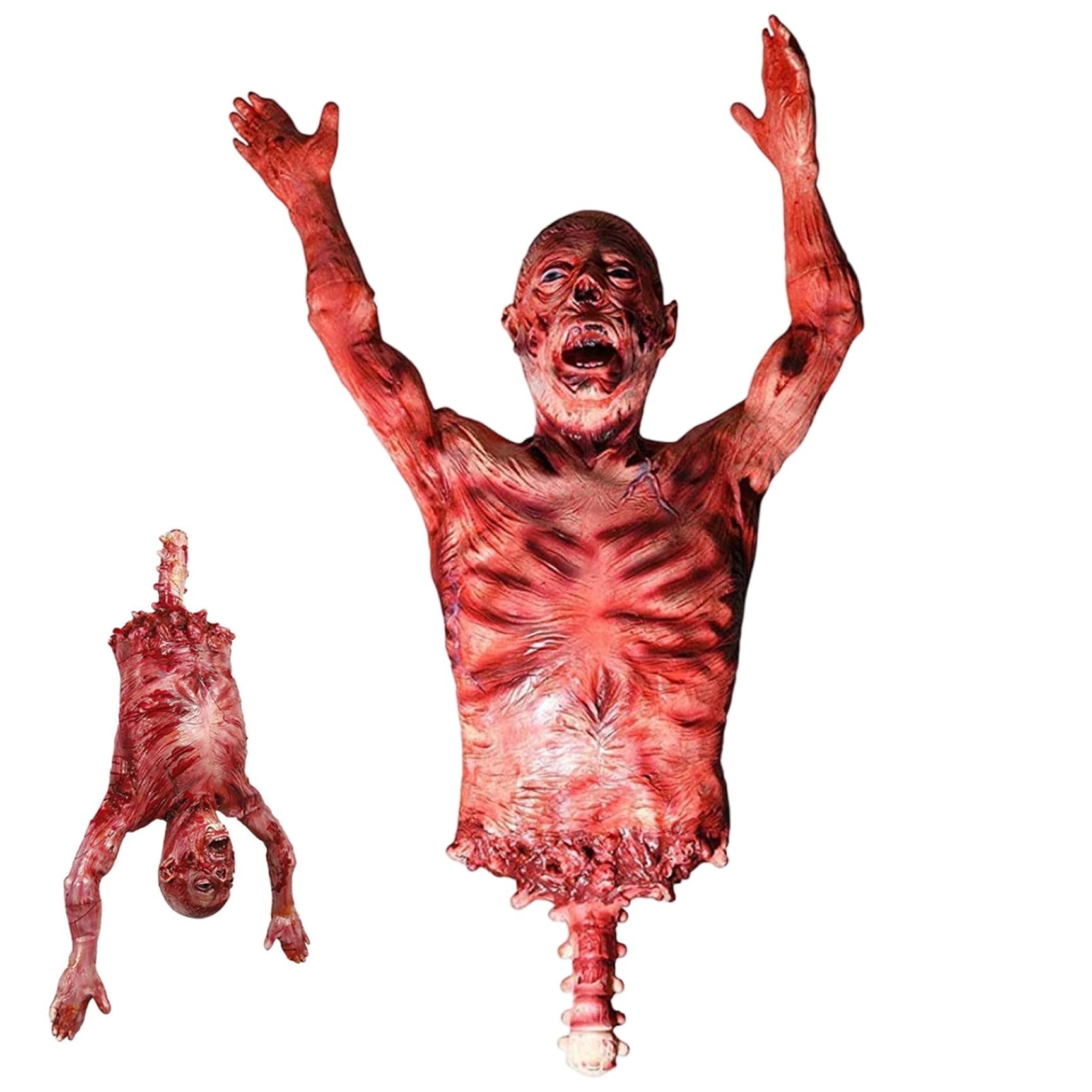 Cadavre suspendu Halloween en latex pour éviter les décors kitsch