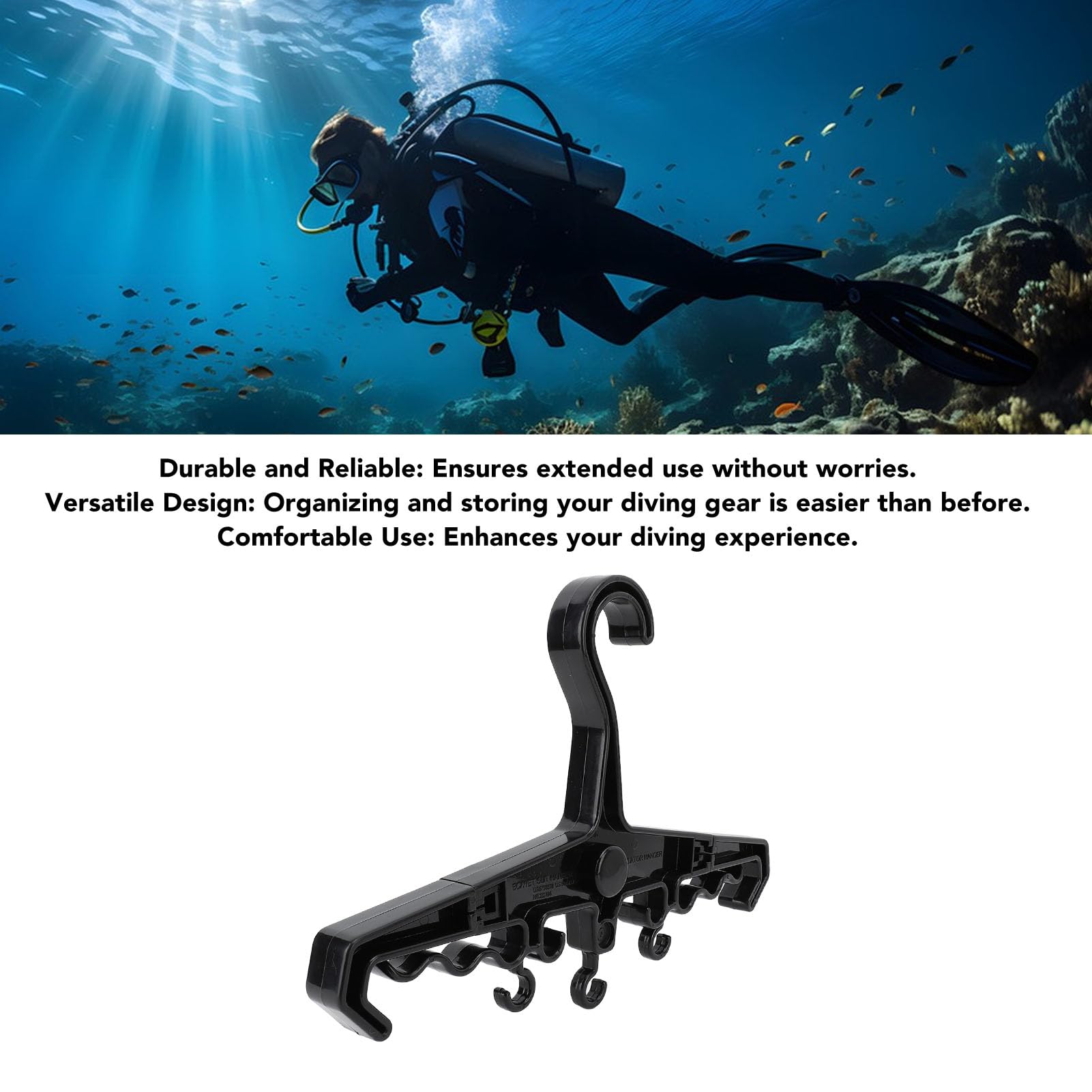 BusoTh BC Hanger, BCD Hanger Wide Compatible Ergonomic for Dive (Black), BusoThvgpdcqh5mr-12