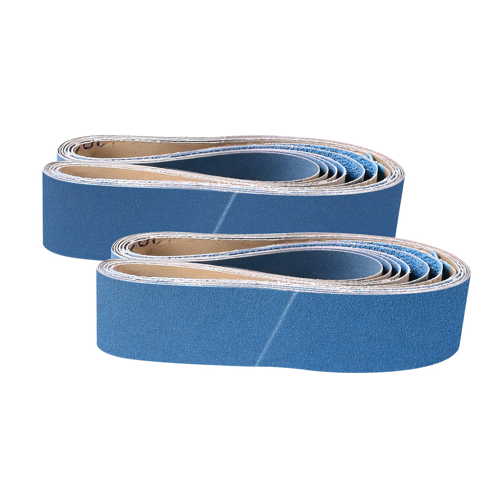 UMXIUO Sanding Belts 40 x 760 mm, Grits 40/60/80/120 Zirconium Corundum Sander Belt for Sander (8 Pack)