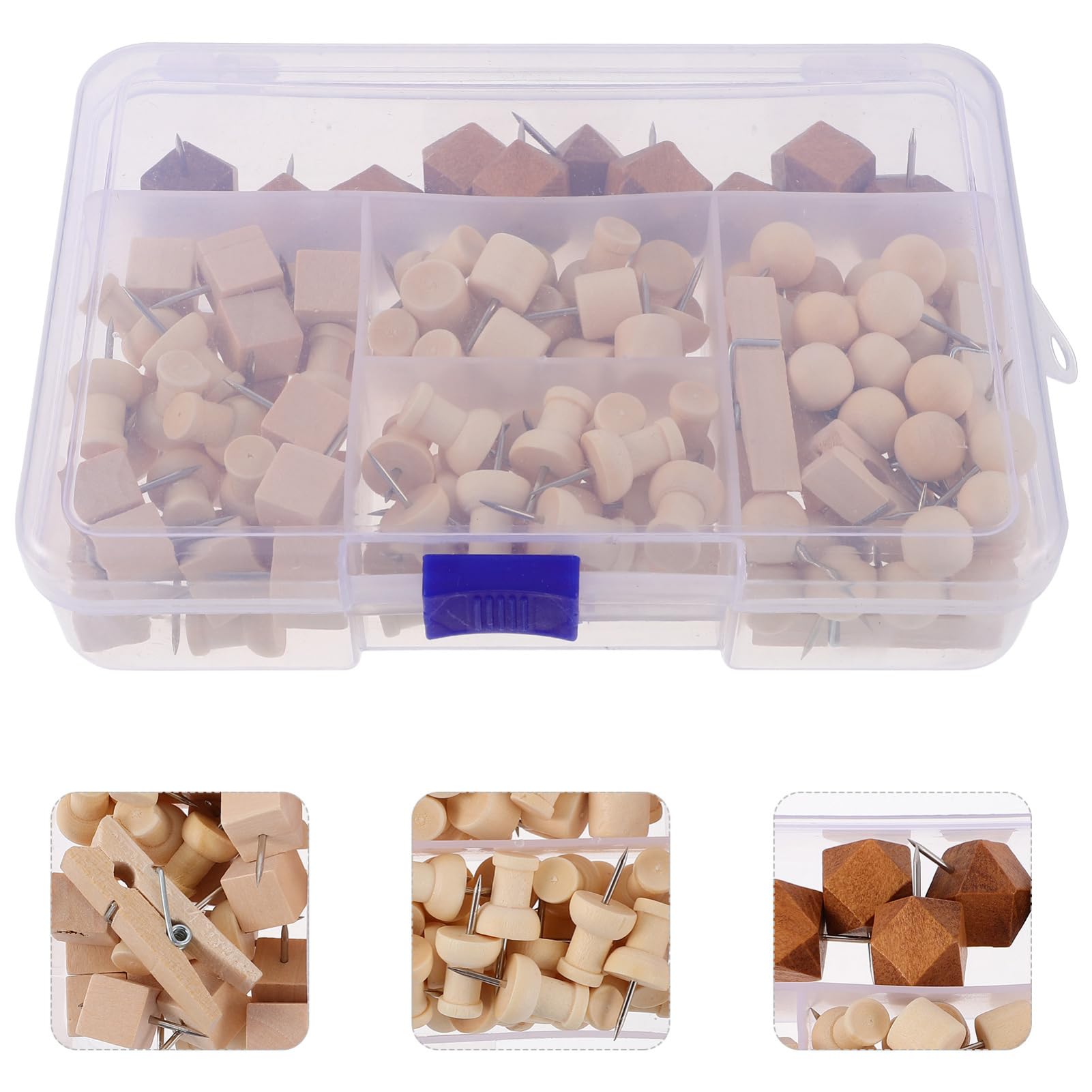 Gatuida 128pièces Épingles à Bulletin Styles Variés Accessoires pour Carte Photos Et Punaises Décoratives pour Affichage