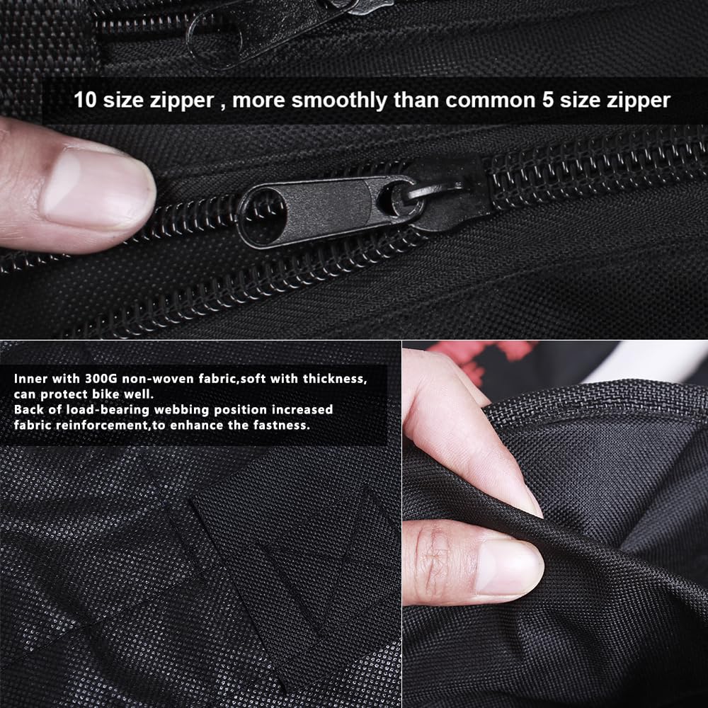 UBORSE Bolsa de Transporte Plegable para Bicicleta Bolsa de Almacenamiento para Bicicletas Impermeable Bolsa Plegable para Bicicletas MTB de 20" (Negro)