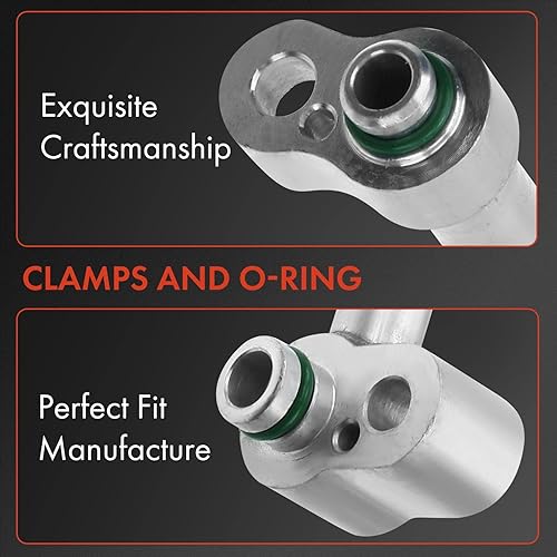 Miniatura 3 de A-Premium Conjunto de manguera de línea de descarga de AC compatible con Volkswagen Beetle 2006-2010 L5 2.5L, compresor a condensador