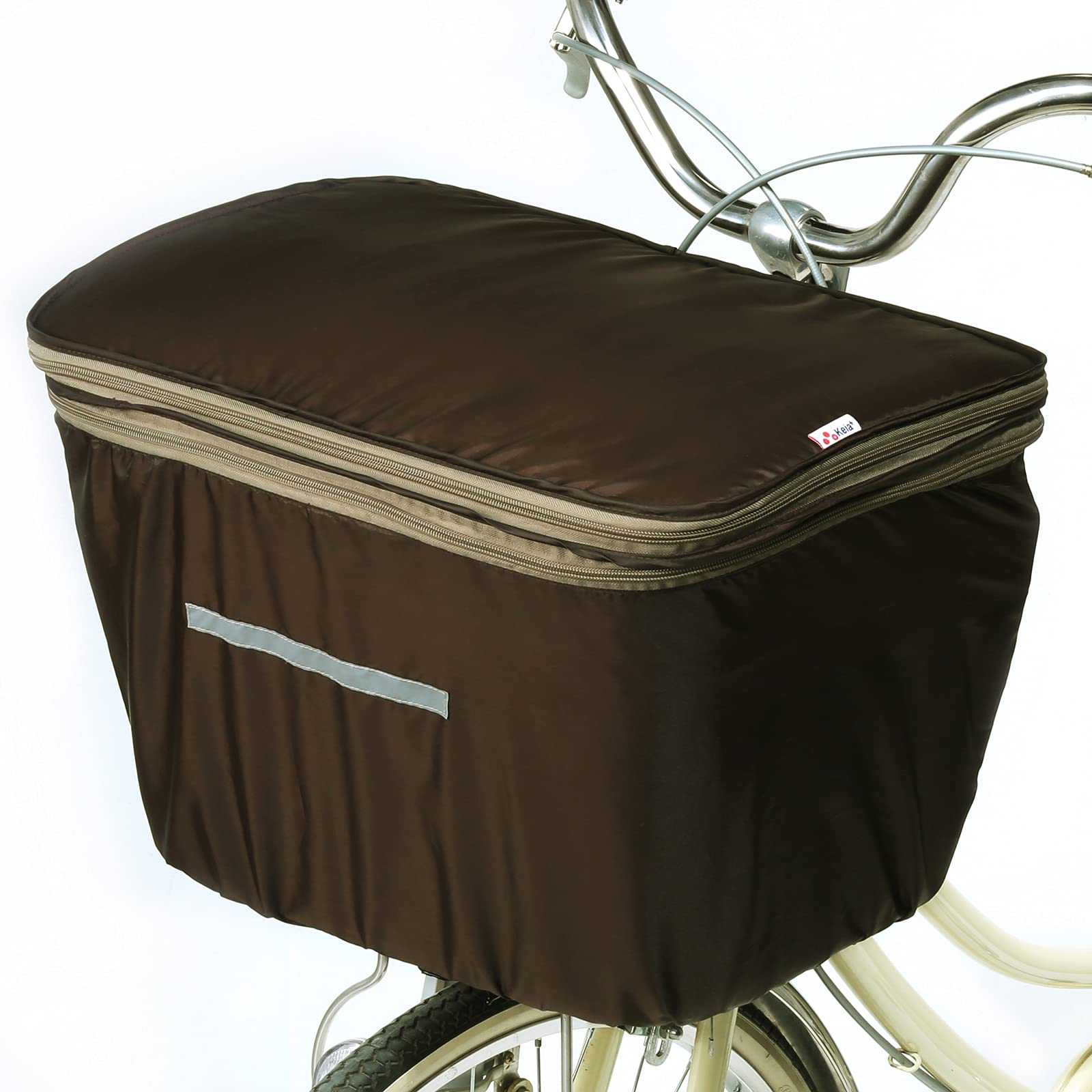 Amazon | サギサカ(SAGISAKA) 自転車 カゴカバー 2段式ワイド前カゴ