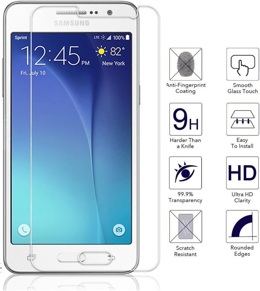 TANTEK [2-Pack Screen Protector for Samsung Galaxy Grand Prime G530,Tempered Glass Film,Ultra Clear,Anti Scratch,Bubble Free,Case Friendly