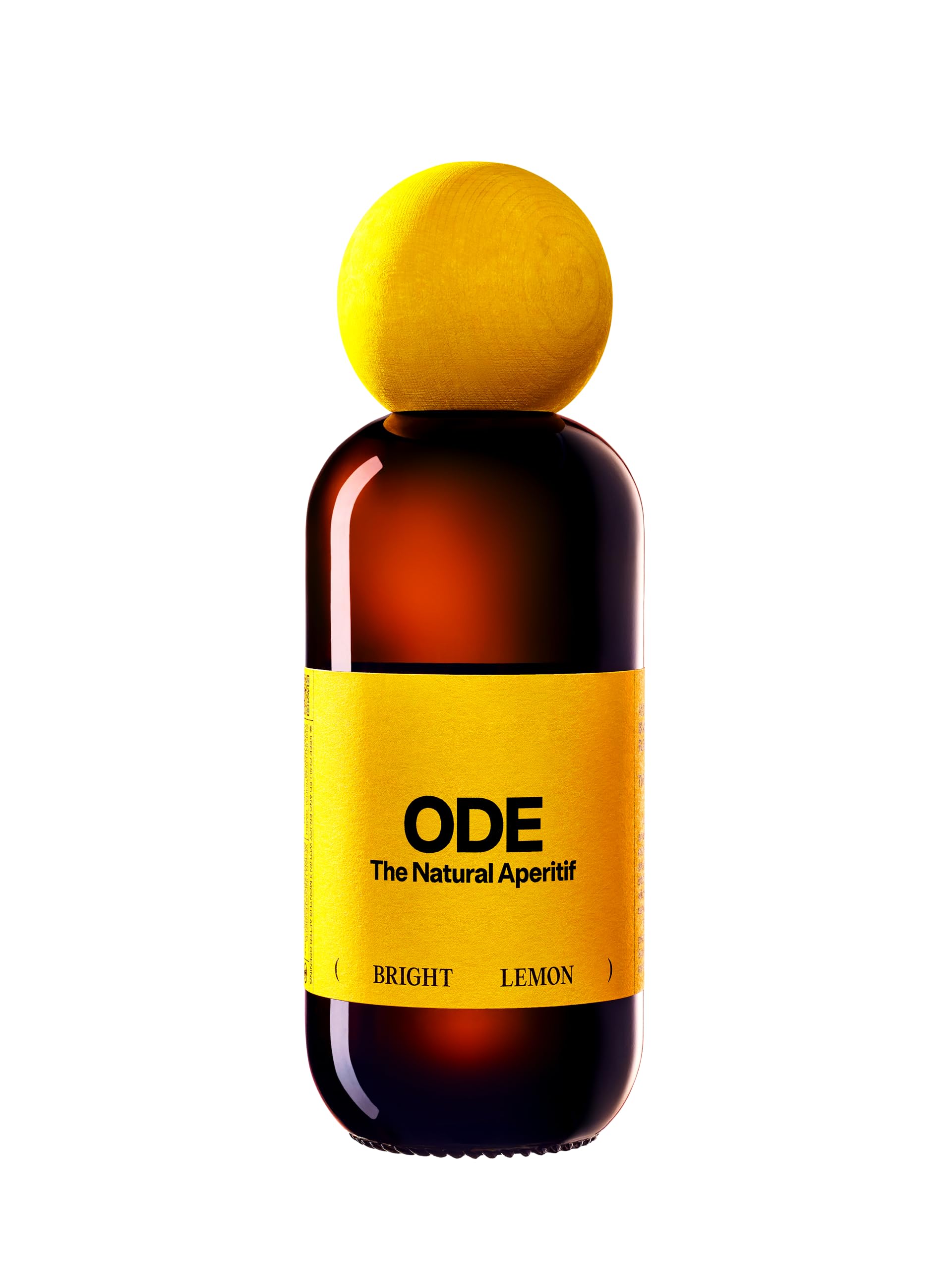 ODE Aperitif Bright Lemon mit 18,5 Prozent vol. (1x 0,5l) – Erfrischender Aperitif auf Weinbasis mit Zitronen und Botanicals