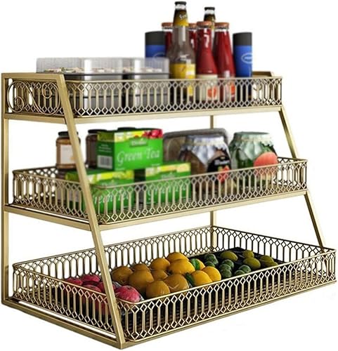 Miniatura 1 de Carrito de almacenamiento de frutas y verduras, estante de mesa de cocina, gabinete de almacenamiento de escritorio, estante de almacenamiento de