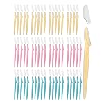 Dermaplane Razor, 60 Pcs Face Razors for Women and Men, Multipurpose Eyebrow Razor, Dermaplaning Tool for Face by MoHern Multi-Color